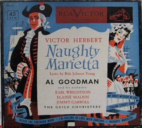 Al Goodman And His Orchestra - Naughty Marietta (3x7", Album, Blu + Box)