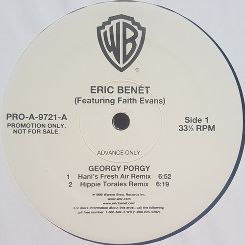 Eric Benét Featuring Faith Evans - Georgy Porgy (2x12", Promo)
