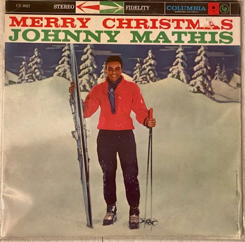Johnny Mathis - Merry Christmas (LP, Album, RE, Pit)