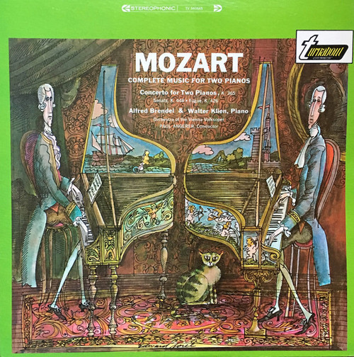 Mozart*, Alfred Brendel, Walter Klein*, Orchestra Of The Vienna Volksoper*, Paul Angerer - Complete Music For Two Pianos: Concerto For Two Pianos, K. 365 · Sonata, K. 448 · Fugue, K. 426 (LP, RE)
