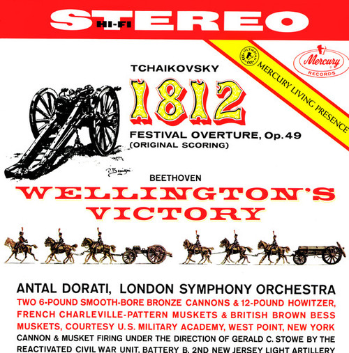 Tchaikovsky* / Beethoven* · Antal Dorati, London Symphony Orchestra* - 1812 (Festival Overture, Op. 49 (Original Scoring)) / Wellington's Victory (LP)