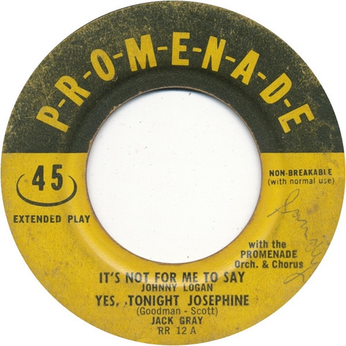 Various - It's Not For Me To Say (7", EP)