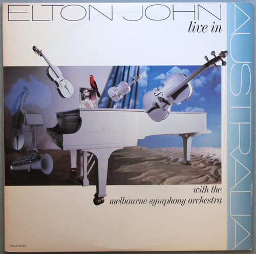 Elton John With The Melbourne Symphony Orchestra - Live In Australia (2xLP, Album, Glo)