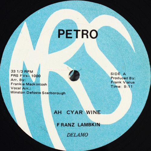 Delamo - Ah Cyar Wine / Ah Want Ah Wuk Georgie (12", Single)