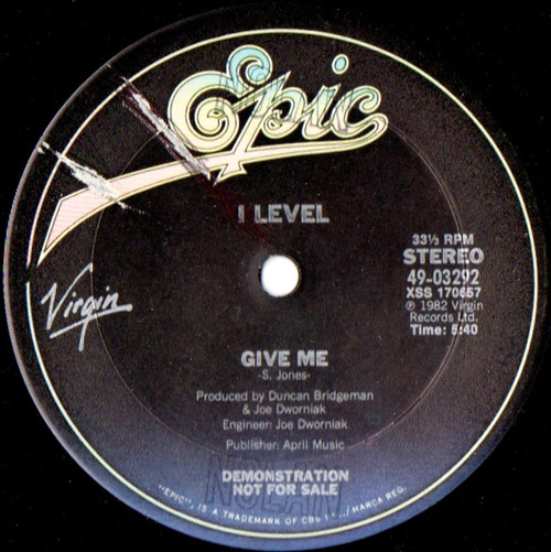 I Level* - Give Me (12", Promo)