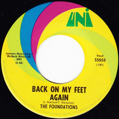 The Foundations - Back On My Feet Again (7", Single)