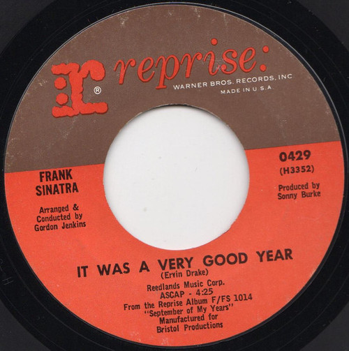 Frank Sinatra - It Was A Very Good Year  (7", Ter)