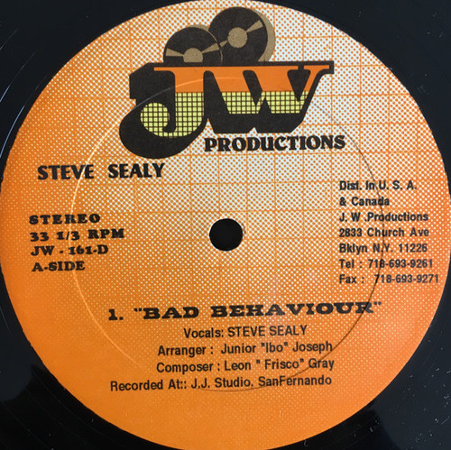 Steve Sealy / Anslem Douglas - Bad Behaviour / Dogie (12")