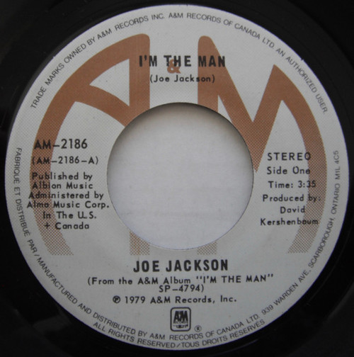 Joe Jackson - I'm The Man (7", Single)