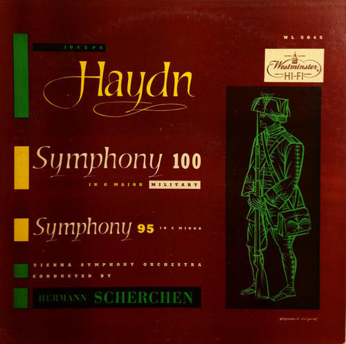 Joseph Haydn : Vienna Symphony Orchestra* - Conductor Hermann Scherchen - Symphony 100 - Symphony 95 (LP, Album)
