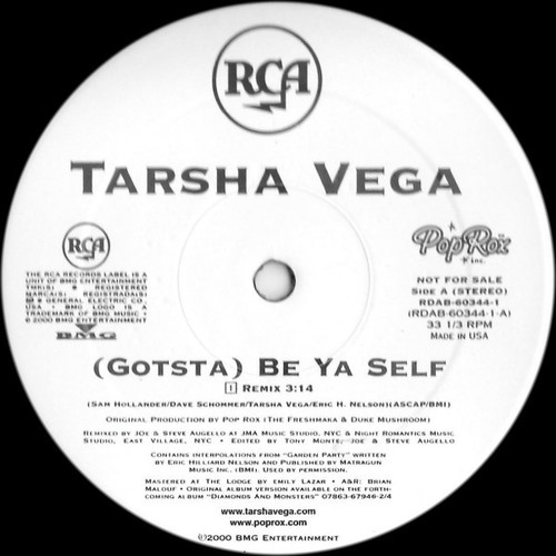 Tarsha Vega - (Gotsta) Be Ya Self (12", Promo)