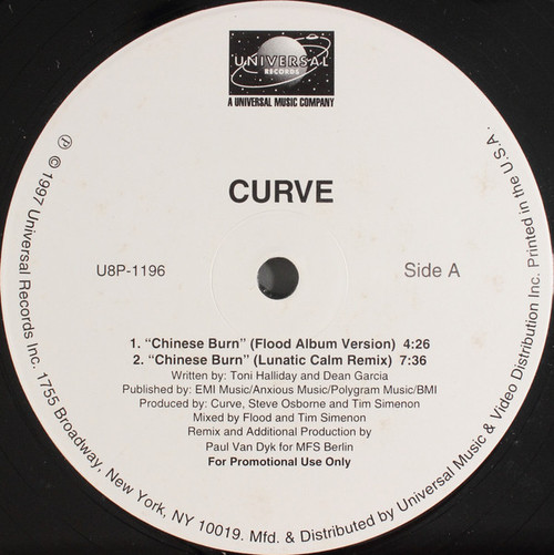 Curve - Chinese Burn (12", Promo)