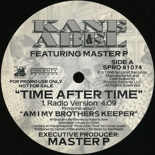 Kane & Abel Feat. Master P - Time After Time (12", Promo)