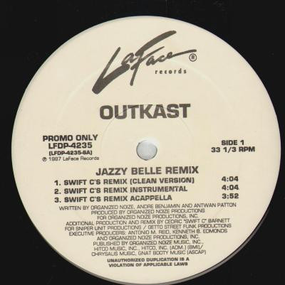 OutKast - Jazzy Belle (Remix) (12", Promo)