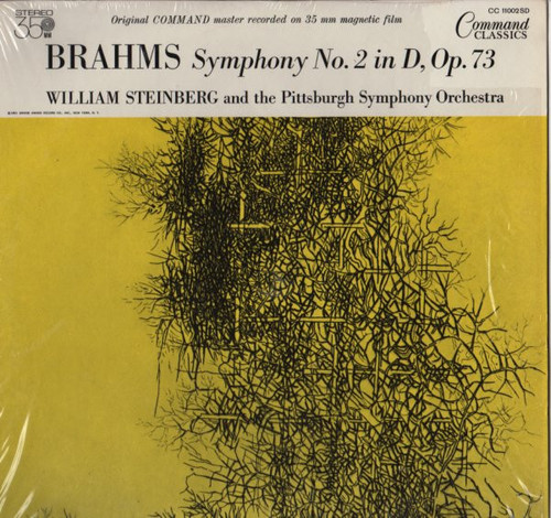 Brahms*, William Steinberg, Pittsburgh Symphony Orchestra* - Symphony No. 2 In D, Opus 73 (LP, Gat)_2646155559