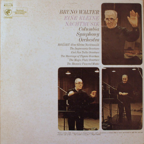 Mozart*, Bruno Walter, The Columbia Symphony Orchestra* - Eine Kleine Nachtmusik (LP, Album, RE)_2644526382