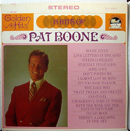 Pat Boone - Golden Hits - 15 Hits Of Pat Boone (LP, Comp)_2615000127