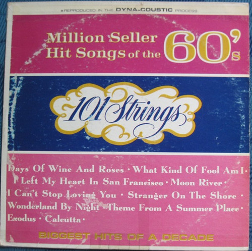 101 Strings - Million Seller Hit Songs Of The 60's (LP)_2552789277