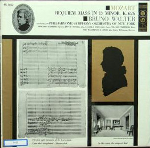 Mozart*, Bruno Walter Conducting The Philharmonic-Symphony Orchestra Of New York* - Requiem Mass In D Minor, K. 626 (LP, Mono, 6-E)_2504881196