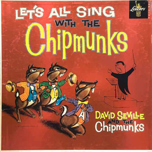 David Seville And The Chipmunks - Let's All Sing With The Chipmunks (LP, Album, Mono, Red)_1784852614