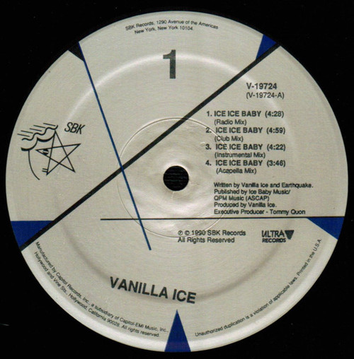 Vanilla Ice - Ice Ice Baby (12", Spe)