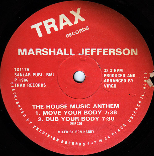 Marshall Jefferson - The House Music Anthem (12", Red)
