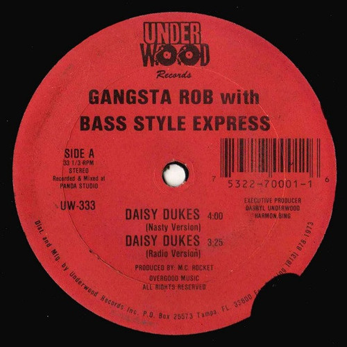 Gangsta Rob With Bass Style Express - Daisy Dukes (12")