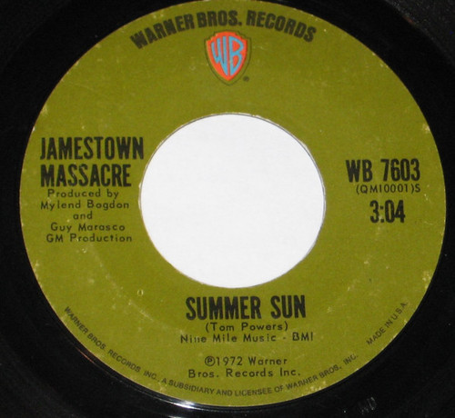 Jamestown Massacre - Summer Sun / Words And Rhymes (7")