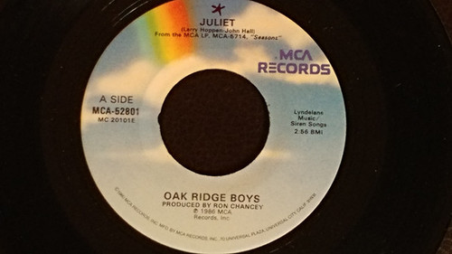 The Oak Ridge Boys - Juliet / Everybody Wins (7", Single)