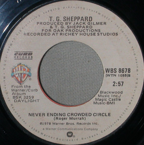 T.G. Sheppard - Never Ending Crowded Circle (7", Win)