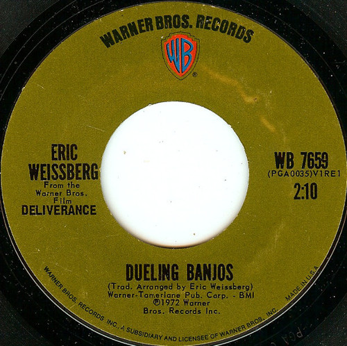 Eric Weissberg - Dueling Banjos (7", Single, Styrene, Ter)