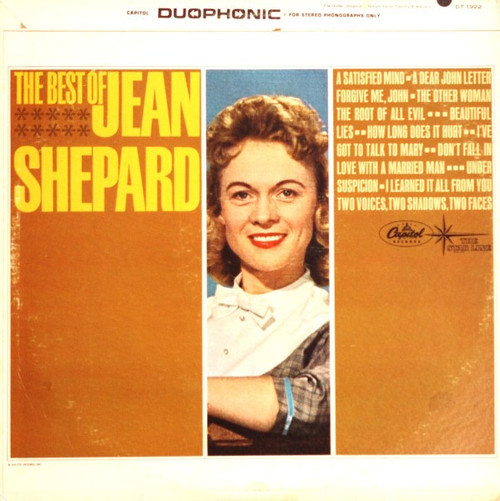 Jean Shepard - The Best Of Jean Shepard (LP, Comp)_3348106890