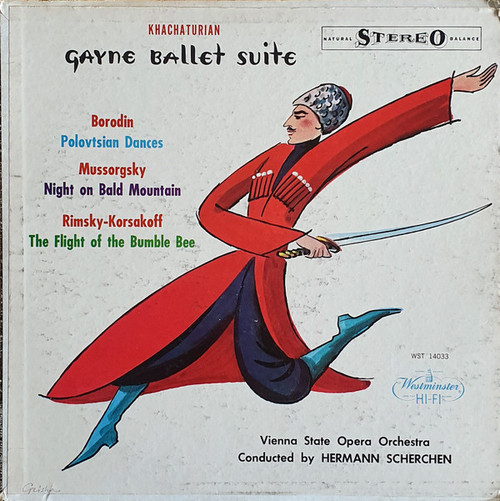 Khachaturian*, Borodin*, Mussorgsky*, Rimsky-Korsakov* - Hermann Scherchen Conducting The Vienna State Opera Orchestra* - Gayne Ballet Suite / Polovtsian Dances / Night On Bald Mountain / Flight Of The Bumble Bee (LP, Album)_3352484895