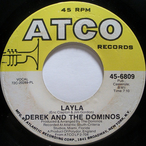 Derek And The Dominos* - Layla (7", Single, Mono, PL )