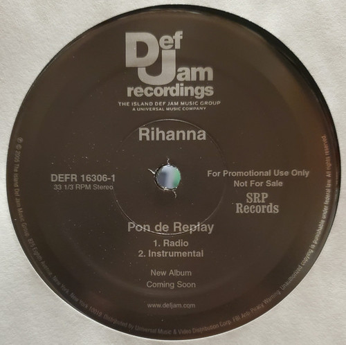 Rihanna - Pon De Replay (12", Promo)