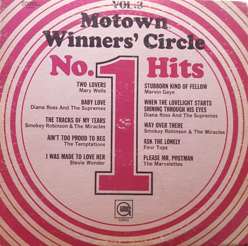 Various - Motown Winners' Circle No. 1 Hits Vol. 3 (LP, Comp)