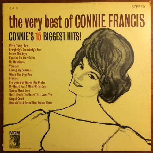 Connie Francis - The Very Best Of Connie Francis (Connie's 15 Biggest Hits) (LP, Comp)_3390926652