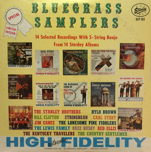 Various - Bluegrass Samplers (LP, Album, Comp, Mono)