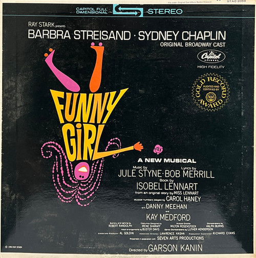 Barbra Streisand • Sydney Chaplin - Funny Girl (Original Broadway Cast) (LP, Album, RP, Jac)