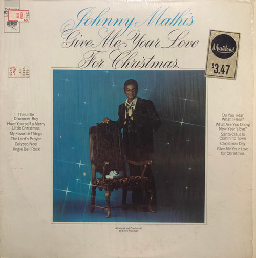 Johnny Mathis - Give Me Your Love For Christmas (LP, Album, RE, Ter)