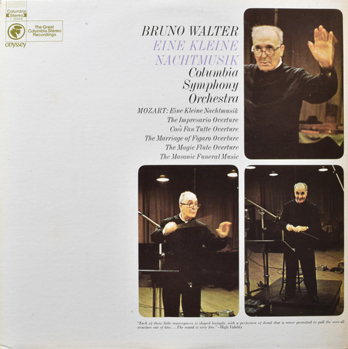 Mozart*, Bruno Walter, Columbia Symphony Orchestra - Eine Kleine Nachtmusik (LP, Album, RE)