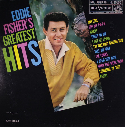 Eddie Fisher - Eddie Fisher's Greatest Hits (LP, Album, Comp, Mono)