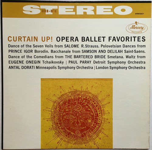 Paul Paray, Detroit Symphony Orchestra, Antal Dorati, Minneapolis Symphony Orchestra, London Symphony Orchestra - Curtain Up! Opera Ballet Favorites (LP, Comp)