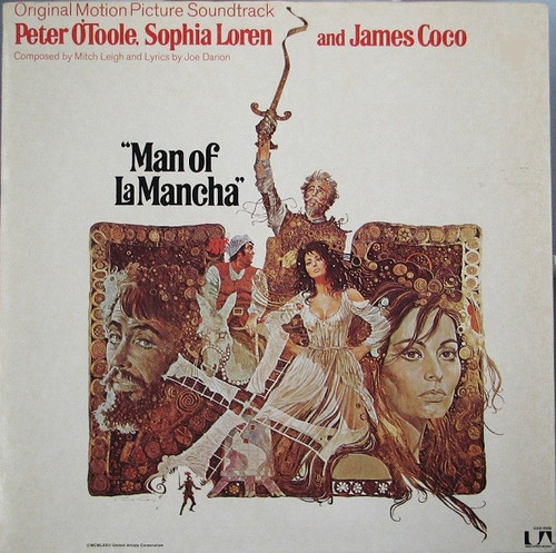 Mitch Leigh, Joe Darion / Peter O'Toole (2), Sophia Loren And James Coco - Man Of La Mancha (Original Motion Picture Soundtrack) (LP, Album, Pit)