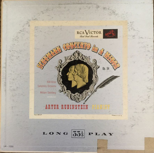Schumann* - Artur Rubinstein*, RCA Victor Symphony Orchestra, William Steinberg - Concerto In A Minor, Op. 54 (LP, Album, Mono, RE)