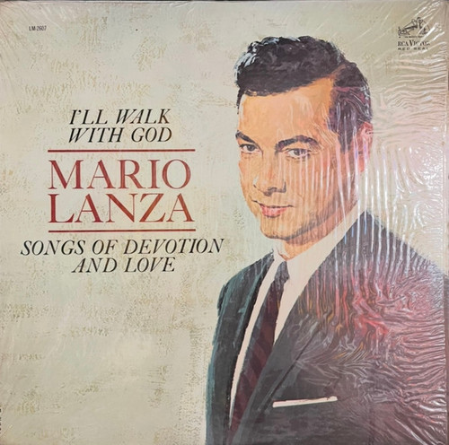Mario Lanza - I'll Walk With God (LP, Album, Mono, RP, Ind)