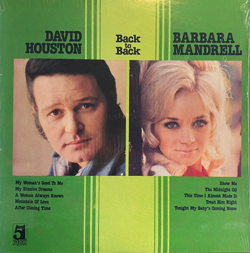 David Houston, Barbara Mandrell - Back To Back (LP, Comp)
