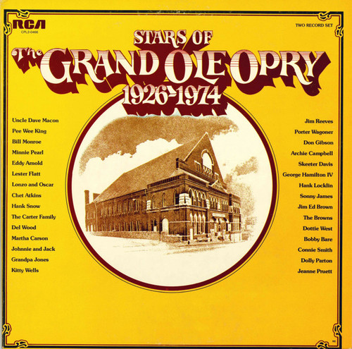 Various - Stars Of The Grand Ole Opry 1926-1974 (2xLP, Comp, RE, Bla)_3443305788