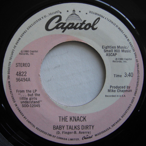 The Knack (3) - Baby Talks Dirty (7", Single)