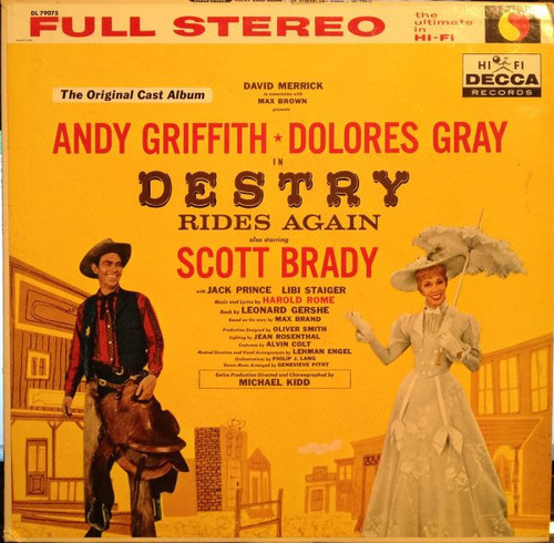 Andy Griffith - Dolores Gray - Destry Rides Again - The Original Cast Album (LP, Album)
